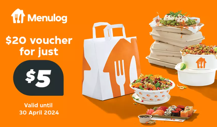 Get $20 Menulog voucher for $5 at Groupon(New customers only)