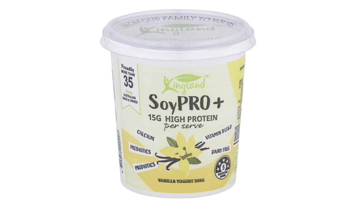 NEW @ Woolworths: Kingland Soypro High Protein Vanilla Yogurt 500g for $5.7