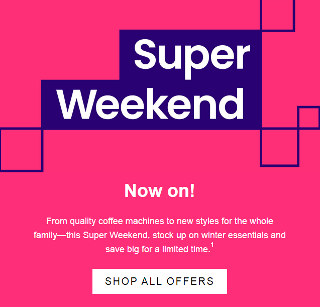 Myer Super Weekend is here! Save big on Tommy Hilfiger, Levi's® and more