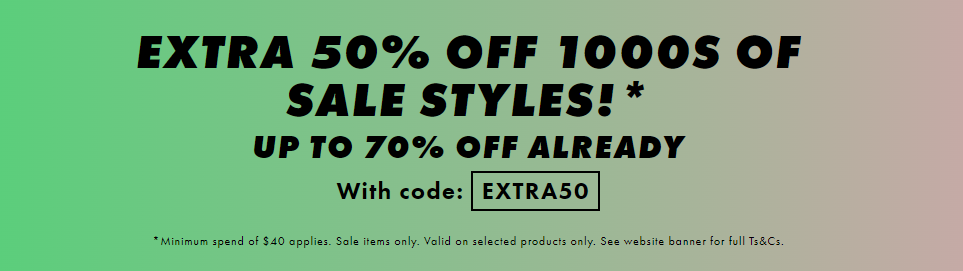 Extra 50% OFF 1000s of sale styles with promo code at ASOS. Already up to 70% OFF