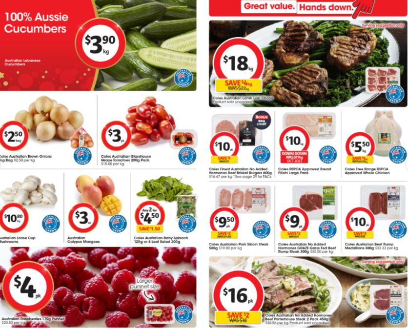 Coles Vegan/ Plant-based Catalogue & 1/2 price specials starting Wed 29th Nov