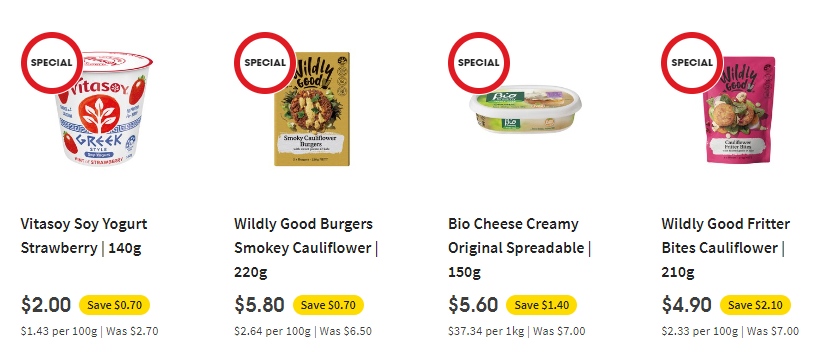 Coles Vegan/ Plant-based Catalogue & 1/2 price specials starting Wed 6th Dec