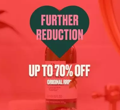 Further up to 70% OFF RRP on vegan skincare, make up & haircare at The Body Shop