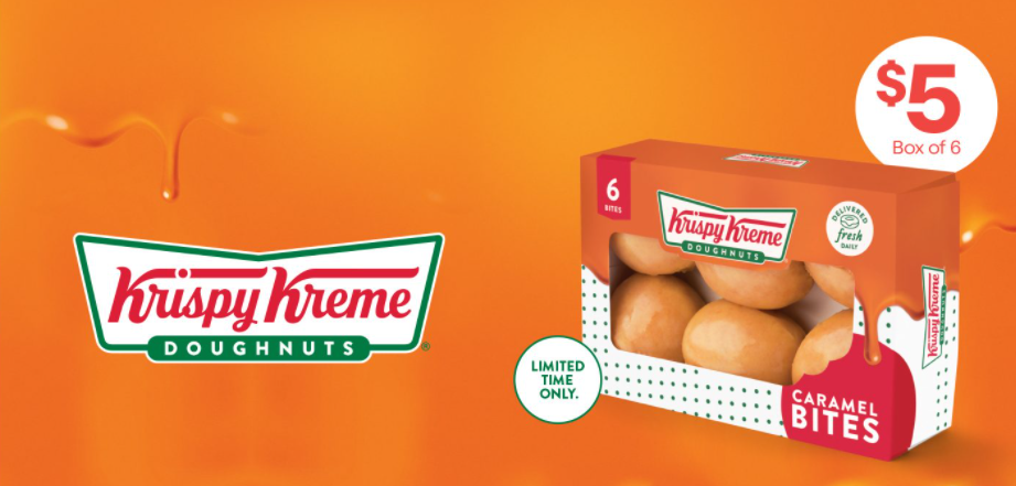 7-Eleven Latest deals  $5 Box of 6 Krispy Kreme Caramel Bites, $2 Nestlé Medium Bar&more(in-store)
