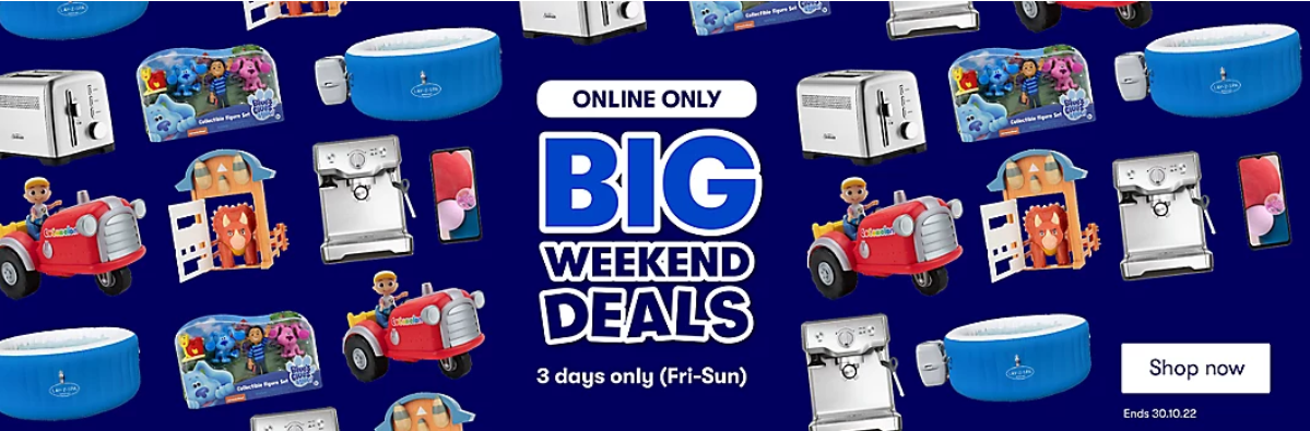 Big W 3 day BIG Weekend Deals (Friday to Sunday)