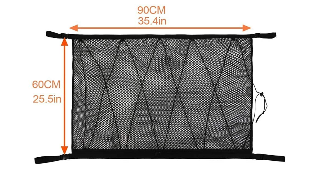 Roccar Large Ceiling Cargo Net Pocket -best price deal- now $18.99 + free delivery