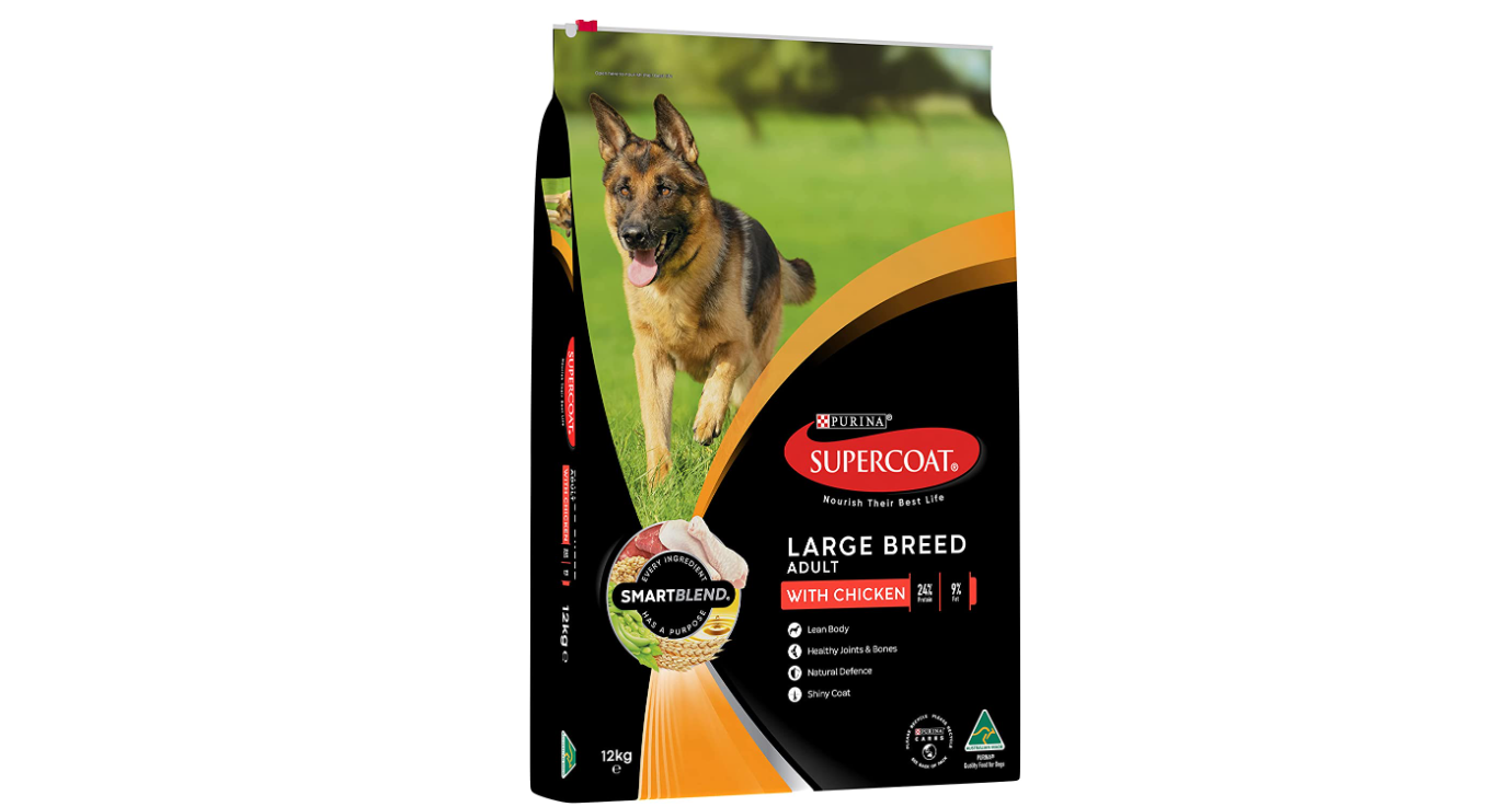 SUPERCOAT Adult Large Breed Chicken 12kg $42.30 delivered @ Amazon