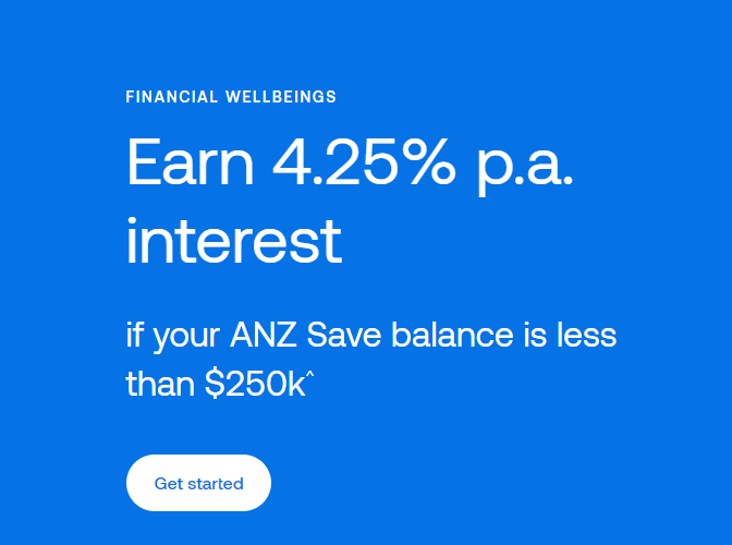 Boost your savings with 4.25% p.a. interest @ ANZ Plus for Balances under $250,000
