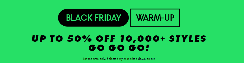 ASOS Black Friday warm up sale up to 50% OFF on 10,000 styles