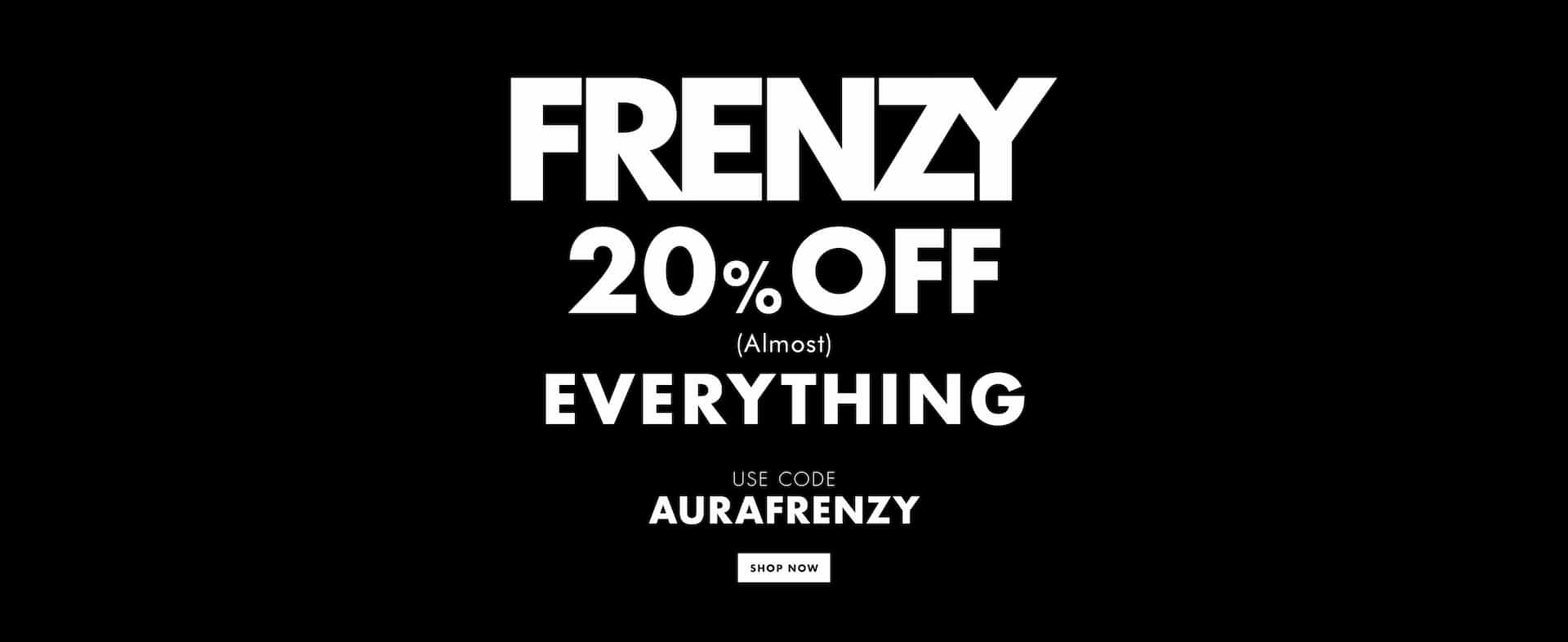20% OFF on almost everything with discount code at Aura Home