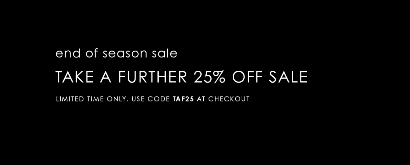 Take a further extra 25% OFF on sale styles with coupon @ Bassike