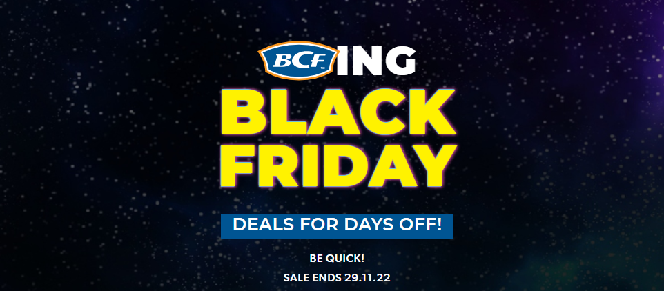 BCF Black Friday sale: 15% OFF Weber, 50% OFF Coleman tent, 60% OFF Airbed, 50% OFF Kayaks