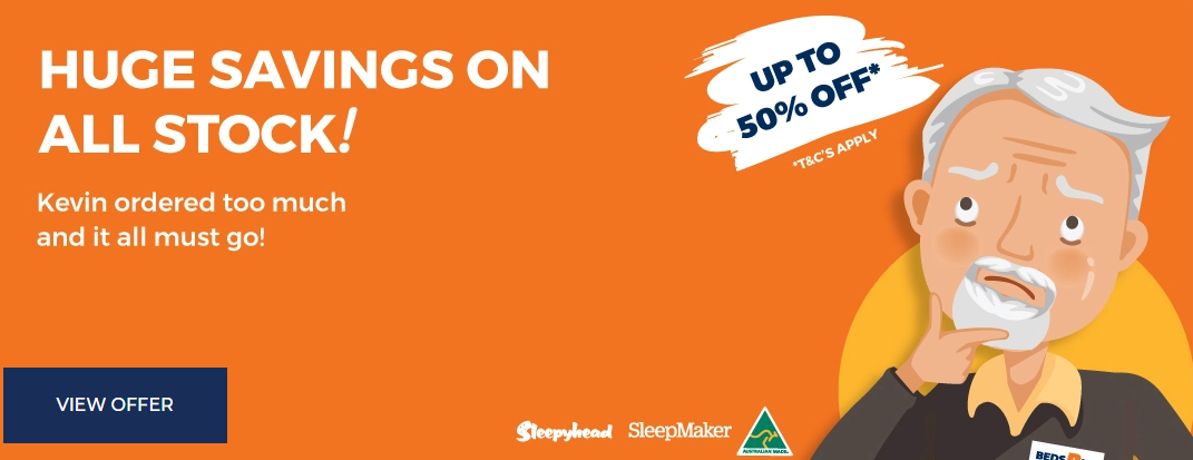 Up to 50% OFF on all beds, Manchester & more at Beds R Us
