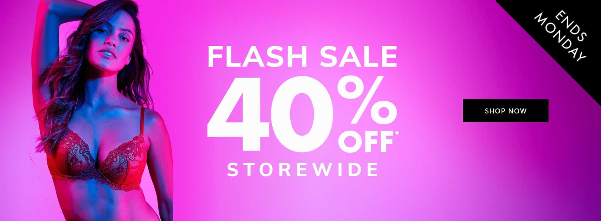 Flash sale 40% OFF storewide