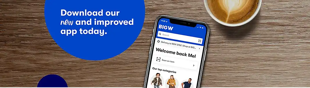 $10 OFF when you spend $50+ with coupon @ Big W via app, free shipping $100+