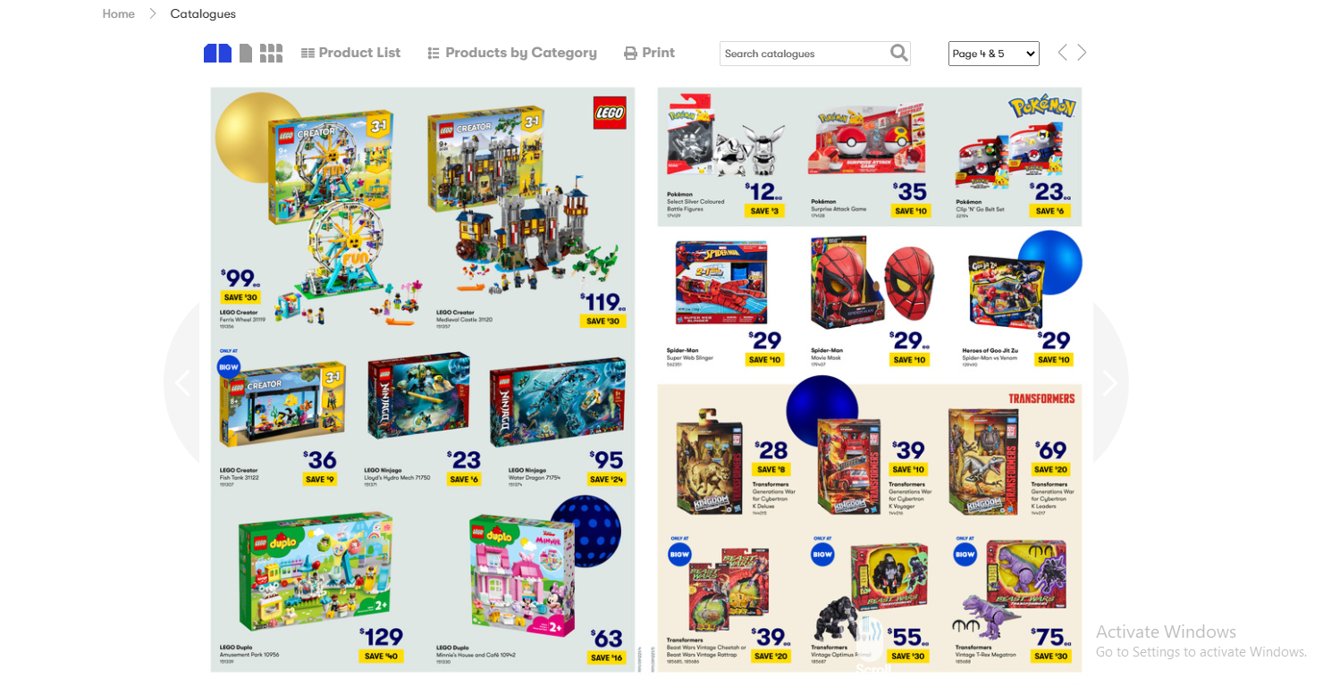 Big W Christmas toys catalogue up to 50% OFF on brands like Lego, Vtech, Disney & more