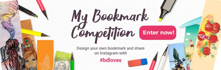 Design your own bookmark and share on Instagram @ Book Depository
