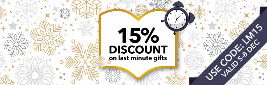 Book Depository extra 15% OFF on selected Last minute gifts with promo code