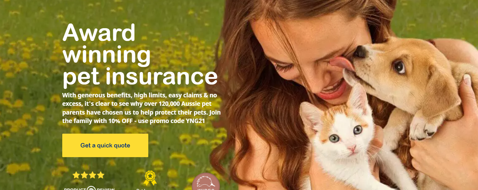 Bow Wow Meow extra 10% OFF on dogs & cats first year premiums with promo code