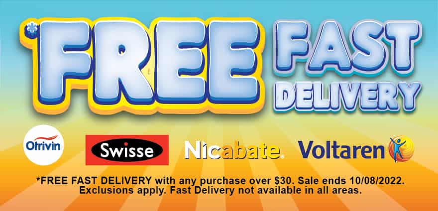 FREE FAST delivery on orders over $30 at Chemist Warehouse