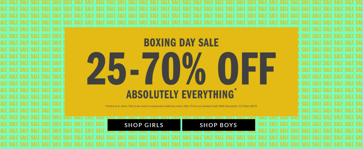 Clarks Boxing Day sale 25-70% OFF on everything for men, women & kids