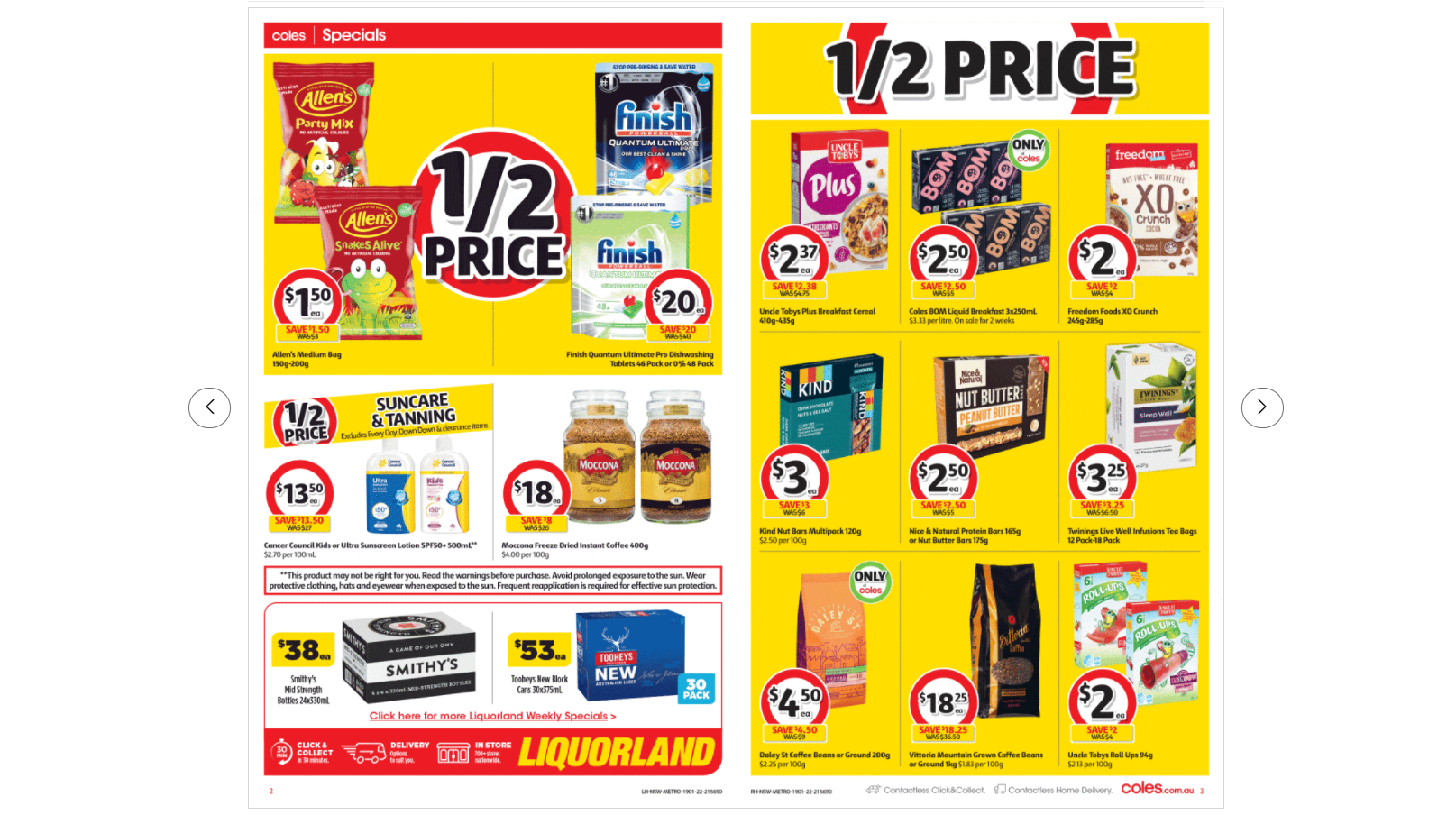 Coles this week's catalogue up to 50% OFF on groceries, beauty & everyday essentials(until 25th Jan)