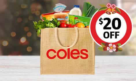 Extra $20 OFF when you spend $250+ with promo code @ Coles