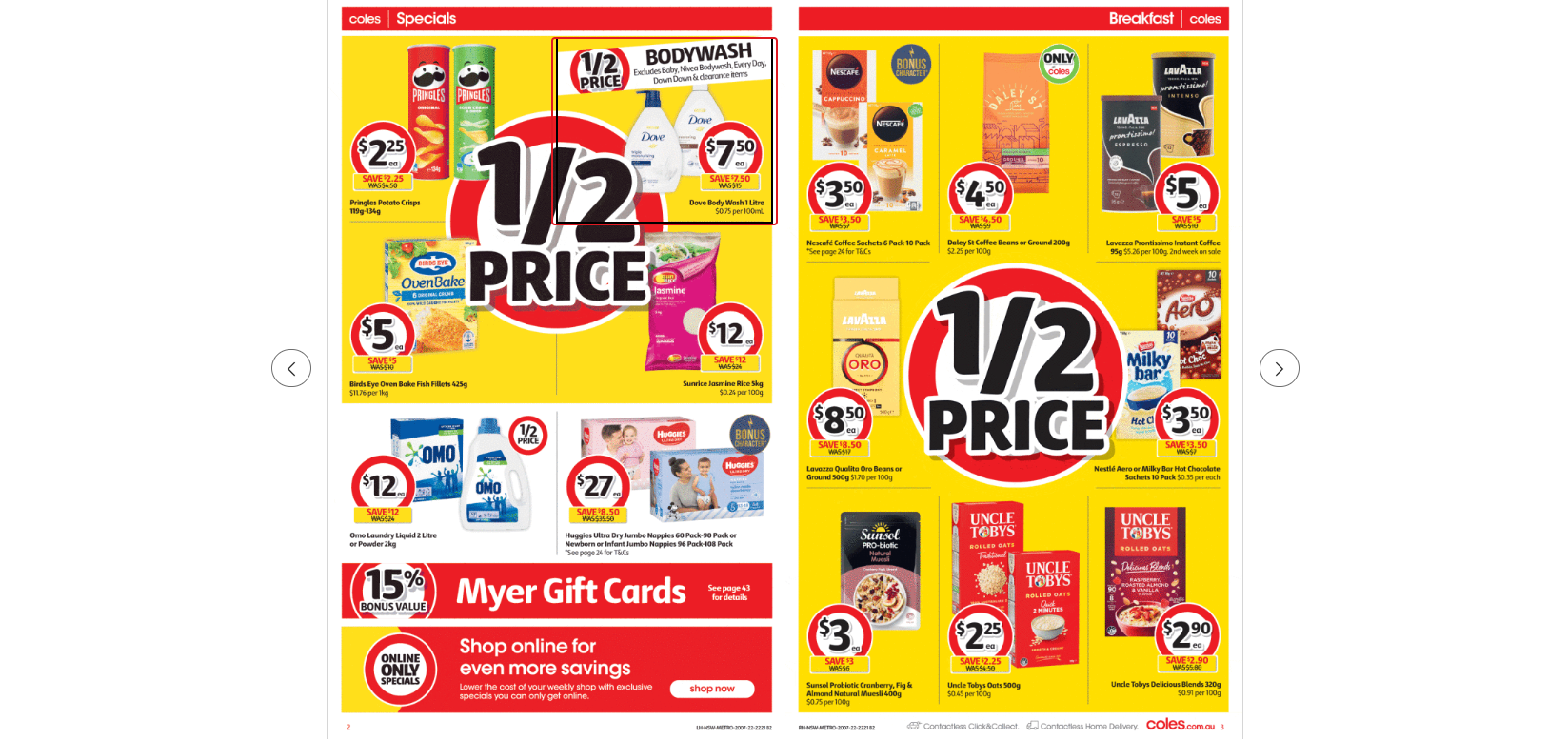 Coles this week's catalogue up to 50% OFF on groceries, beauty&everyday essentials(until 2nd Aug)
