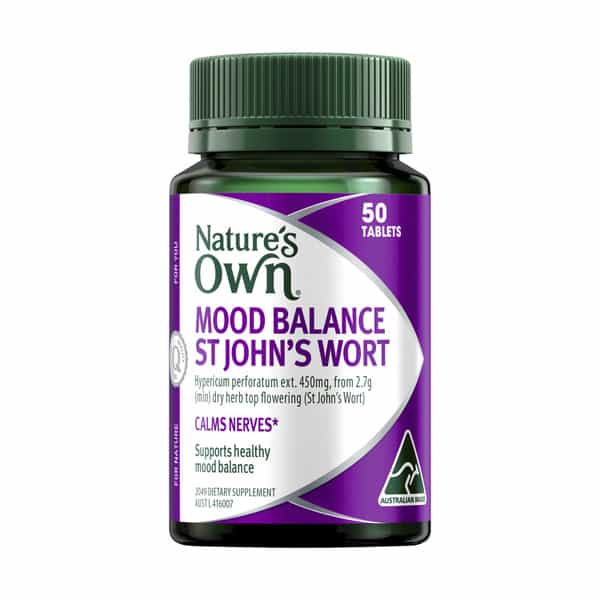 NEW @ Coles: Natures Own Mood Balance St Johns Wart | 55 pack for $28
