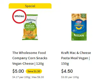 Coles Vegan Catalogue specials & 1/2 price for this week from Wed 6th Mar