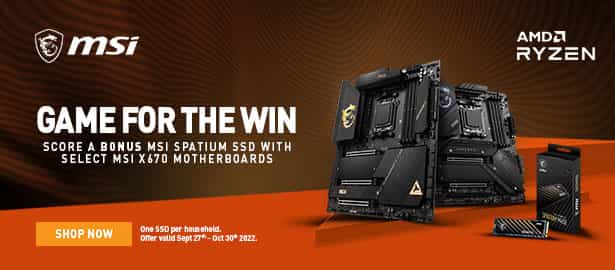 Score a Bonus MSI Spatium SSD With Select MSI X670 Motherboards at CPL