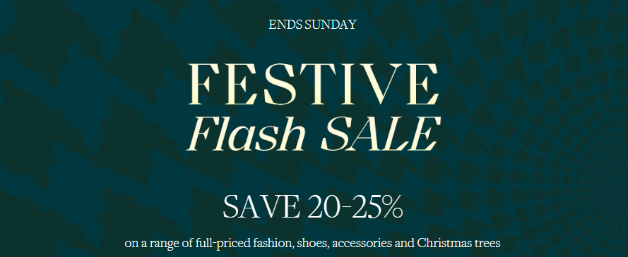 David Jones Flash sale - SAVE 20-25% on a range of full-priced items
