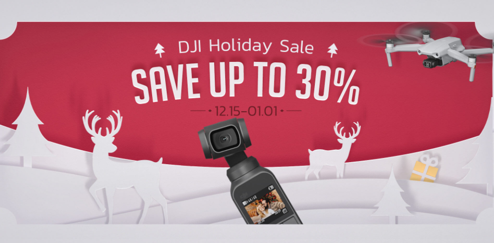 Save up to 30% OFF on Dji Holiday sale including Mavic Air 2,  Mavic 2 Pro & more