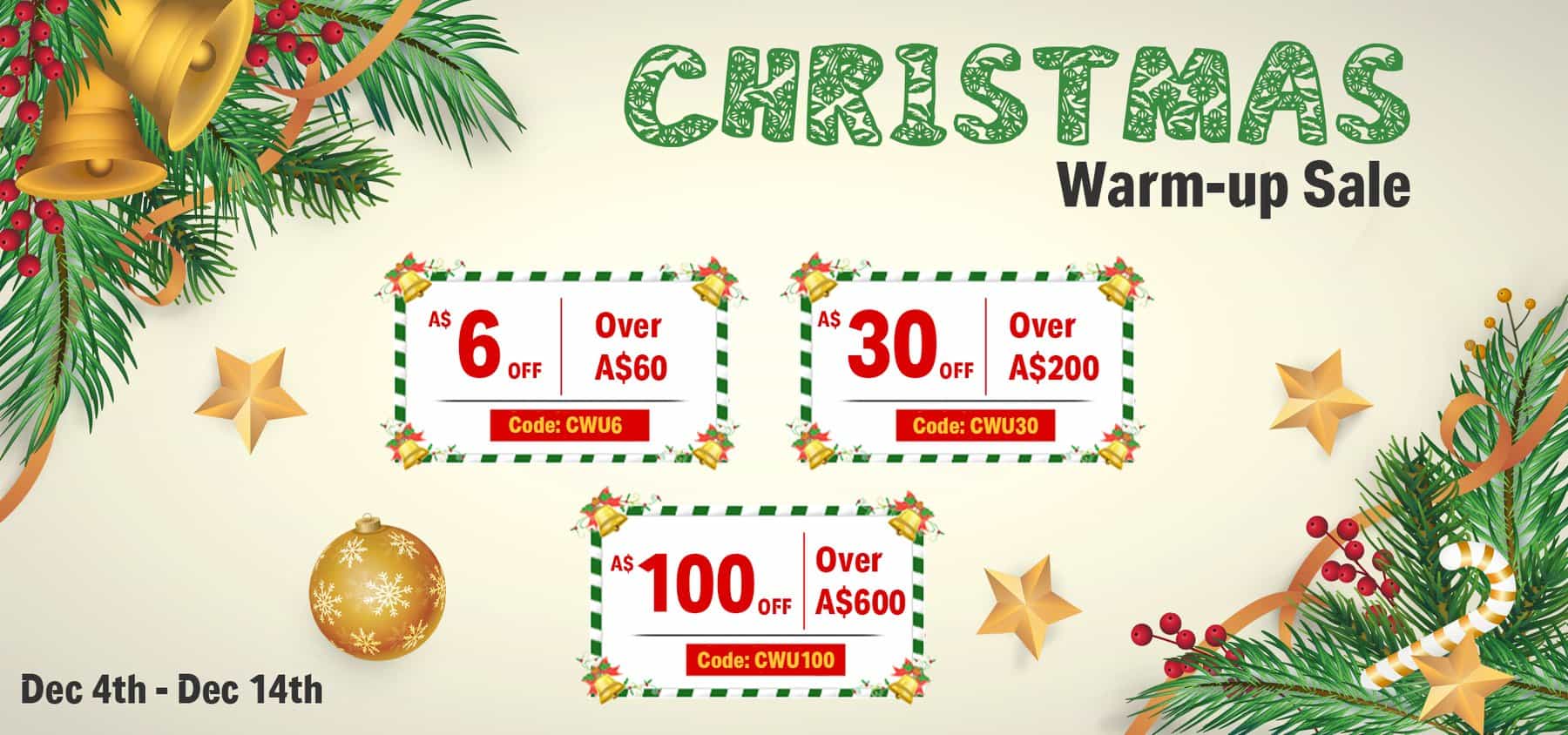 Donner Christmas Warm-up sale spend & save up to $100 OFF with coupons
