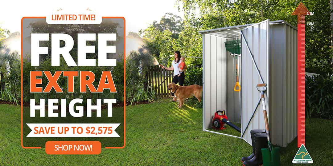 Save up to 57% OFF on Tall Sheds
