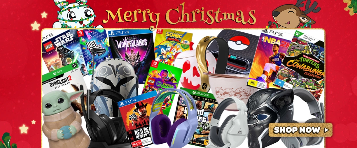 EB Games Merry Christmas sale - Up to 48% OFF on games, headsets, and gifts