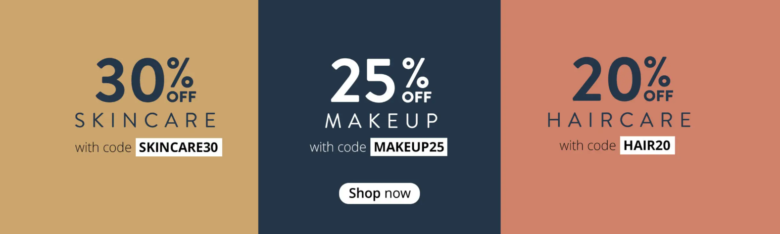 Extra 20-30% OFF skincare, makeup and haircare with coupons @ Feelunique