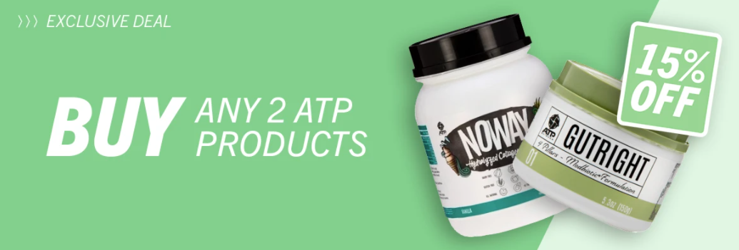 Fit Nutrition get extra 15% OFF when you buy any 2 ATP Science Products with coupon