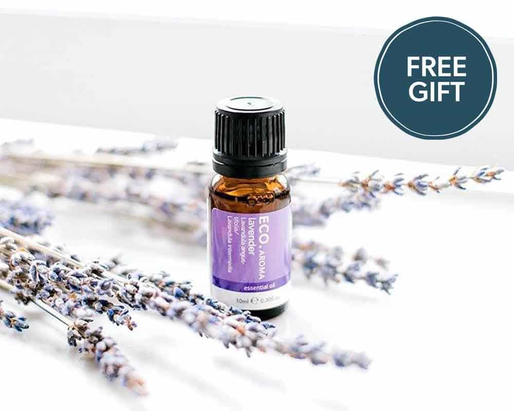 Free Lavender Essential Oil. Spend $30 on ECO. Aroma
