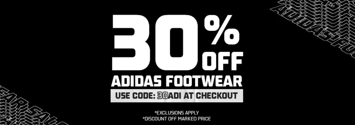 30% OFF select Adidas footwear with promo code @ Foot Locker, Free shipping $150+