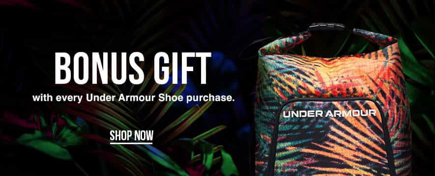 Bonus Shoe Bag with every Under Armour Shoe purchase