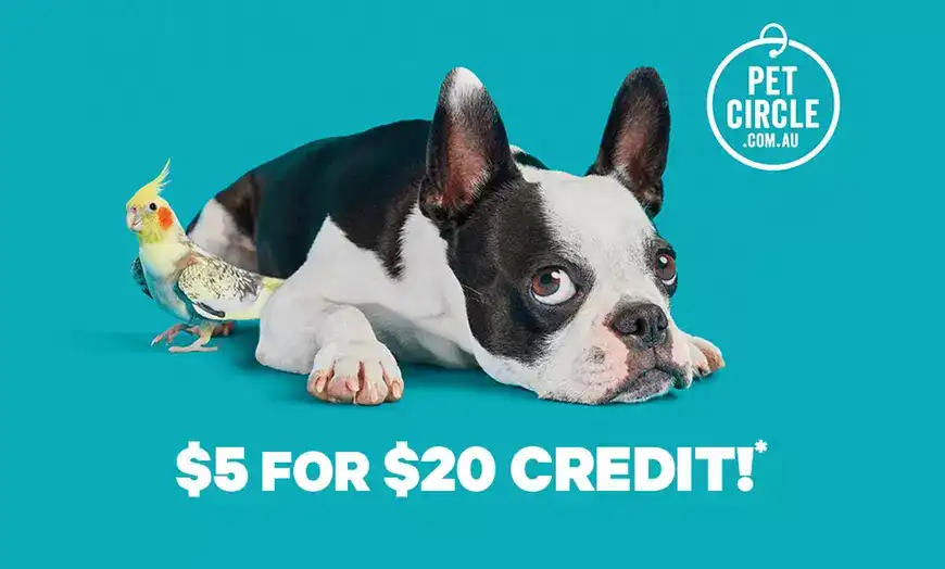 Get $5 for $20 credit from Pet Circle @ Groupon