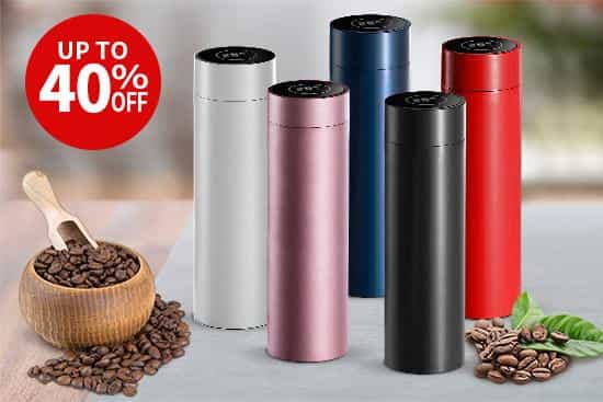 Save up to 40% OFF on LCD screen water bottles