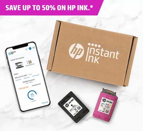 Save up to 50% OFF on HP ink or toner