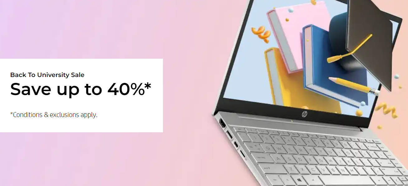 HP Back to Uni sale up to 40% OFF on laptops, desktops, monitor & more