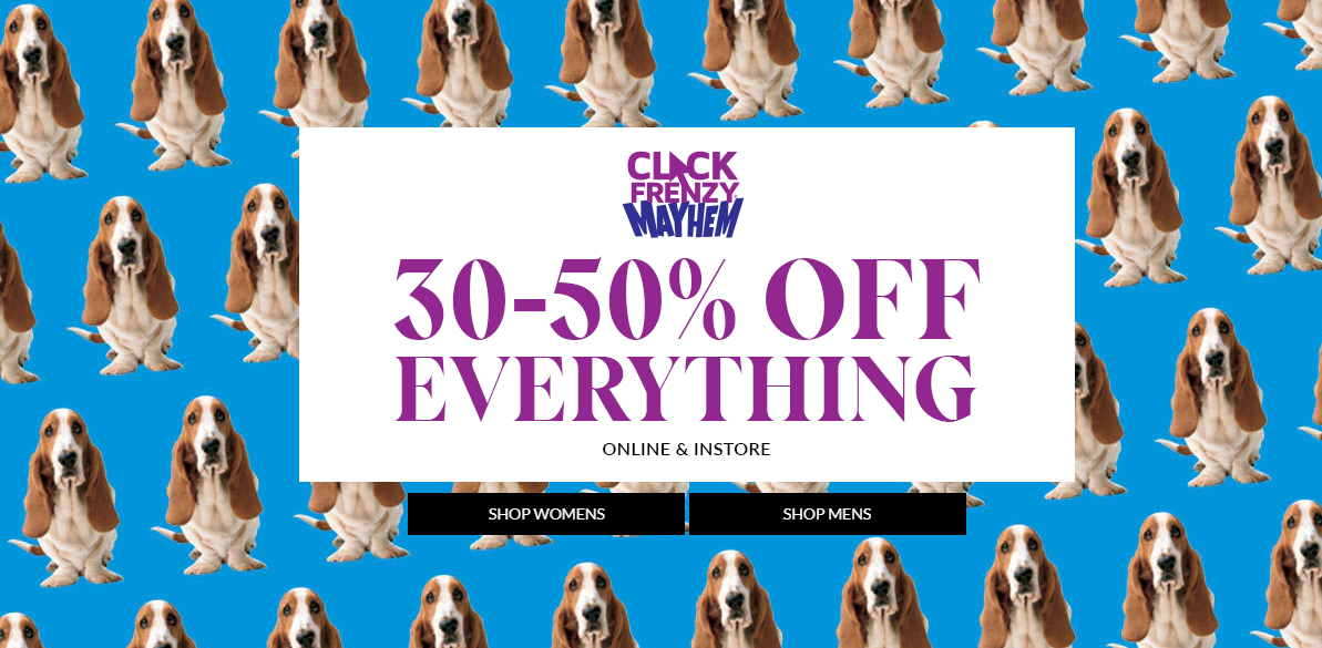 Click Frenzy - Save 30-50% OFF on everything