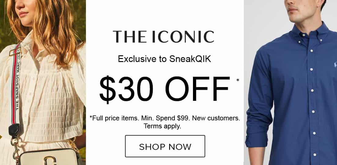 (Featured Exclusive) THE ICONIC - Up to $30 OFF $99+ discount code