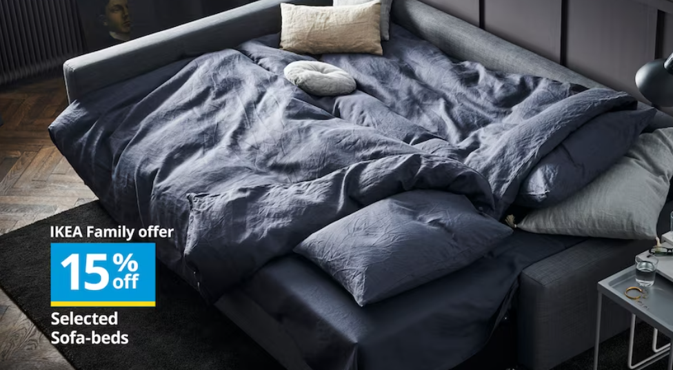 IKEA Family members - 15% OFF selected Sofa-beds[Join FREE]