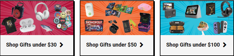 Buy gifts under $30 - $250 from gaming, music, audio, tech &more @ JB Hi-Fi Chrissy Wish list 2022