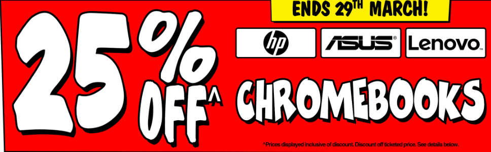 JB Hi-Fi - 25% OFF HP, AUS, Lenovo Chromebooks